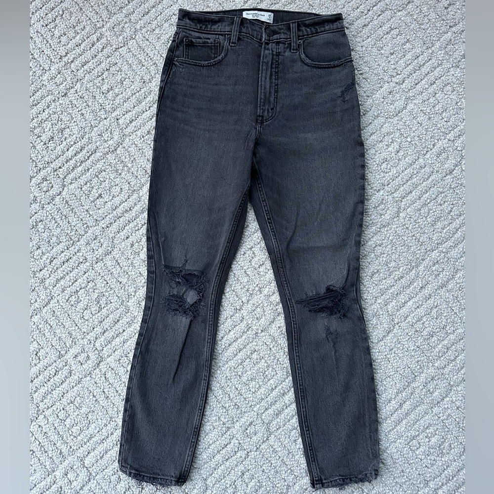 Abercrombie & Fitch The Skinny High Rise Size 26/2 Black